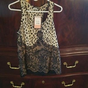 Sleeveless animal print flowy Camisole